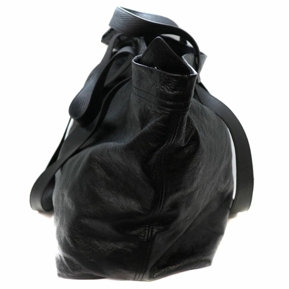 BALENCIAGA Carry Shopper Arena Bag Tote Handbag Leather Black - Picture 3 of 6